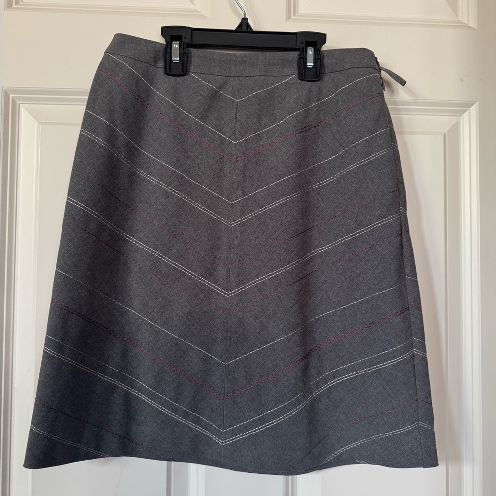 Ann Taylor Stitch Detail Skirt